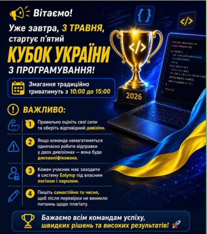 Участь представників Бережанського фахового коледжу у Кубку України з програмування 2026: досвід та результати