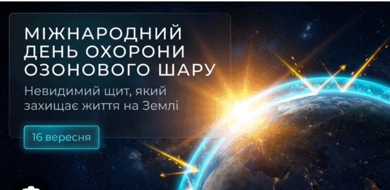 Виховний захід присвячений Всесвітньому дню захисту озонового шару на тему:  «Екологічний вибір: Монреальський протокол та майбутнє атмосфери»