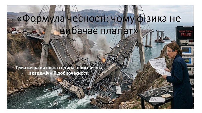 Тематична виховна година «Формула чесності: чому фізика не вибачає плагіат»
